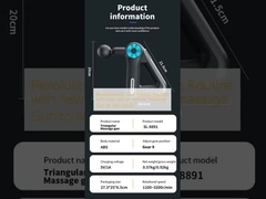새로운 디자인 전기 매사지 권총으로 당신의 피트니스 루틴에 혁명을 일으켜 몸을 느긋하게하십시오.