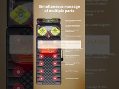 10 진동 머리 마사지 매트 매트 휴식용 베개로 휴식