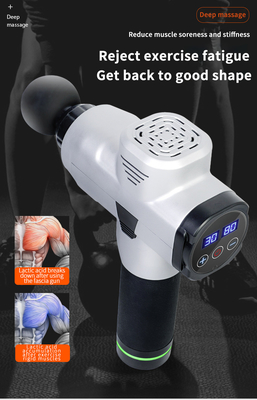 저소음 탄소 섬유 마사저 총 60DB 배터리 가동 마사저 총