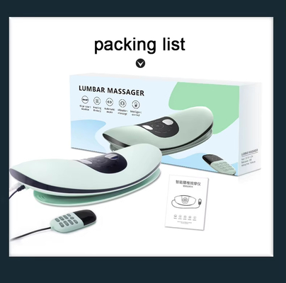 블랙 1.5kg 전기 허리 마사저 원격 제어 110V-240V