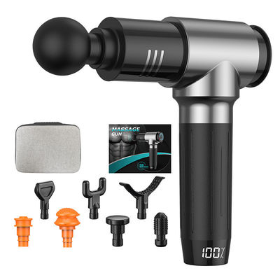 60dB LCD 터치 스크린 타격 마사저 블랙 재충전 가능한 미니 마사저