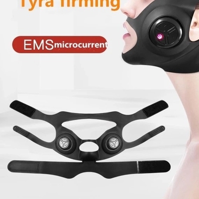 검은색 3 모드 얼굴 살림 스트랩 실리콘 V 얼굴 리프팅 장치