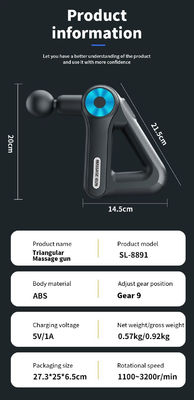 새로운 디자인 전기 매사지 권총으로 당신의 피트니스 루틴에 혁명을 일으켜 몸을 느긋하게하십시오.