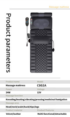 조정 가능한 강도 레벨 마사지 모드 사무실에서 개인 치료 시스템을 위한 접이 가능한 마사지 매트리스 자동 종료