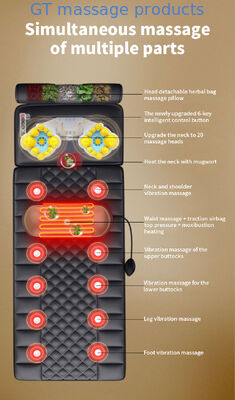 10 진동 머리 마사지 매트 매트 휴식용 베개로 휴식