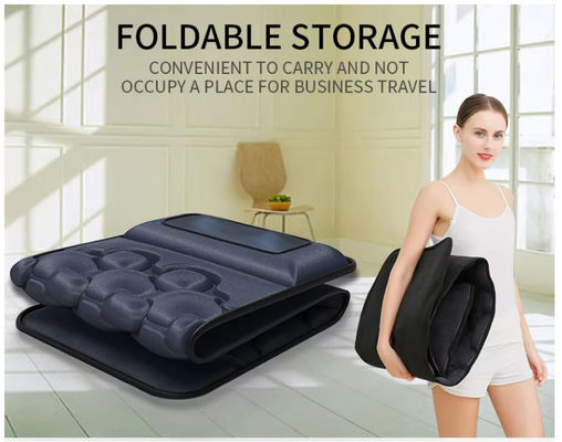 10 모터 전체 신체 진동 마사지 매트 매트리스 휴식 및 셔쓰 마사지 부드러운 덮개로 베개